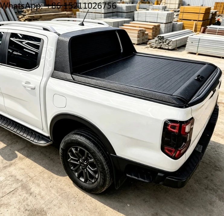 Premium Aluminum Alloy Hard Retractable Tonneau Cover Waterproof Dustproof Pickup Truck Bed Roll Lid Anti Theft Security No