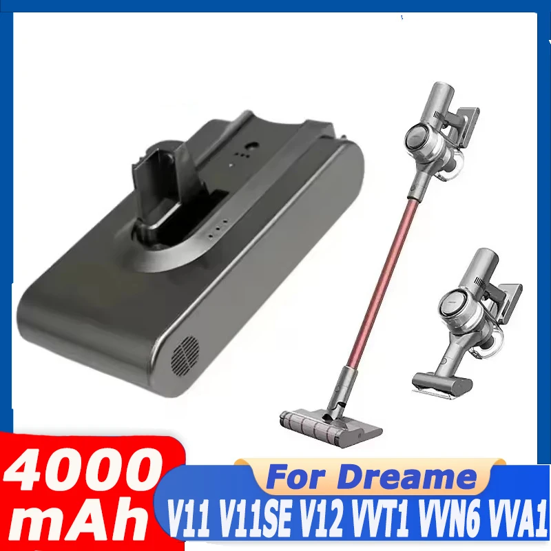 NEW Battery Pack Replacement Battery For Dreame V11 V11SE V12 VVT1 VVN6 VVA1 Replacement Battery Wireless Vacuum Cleaner 18650