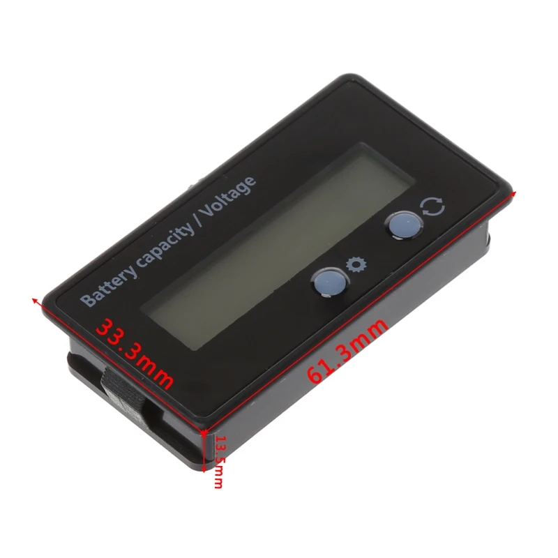 2023 New Battery Capacity Monitor 8V-70V Voltmeter Multimeter Tester Power Percentage Gauge Waterproof LCD