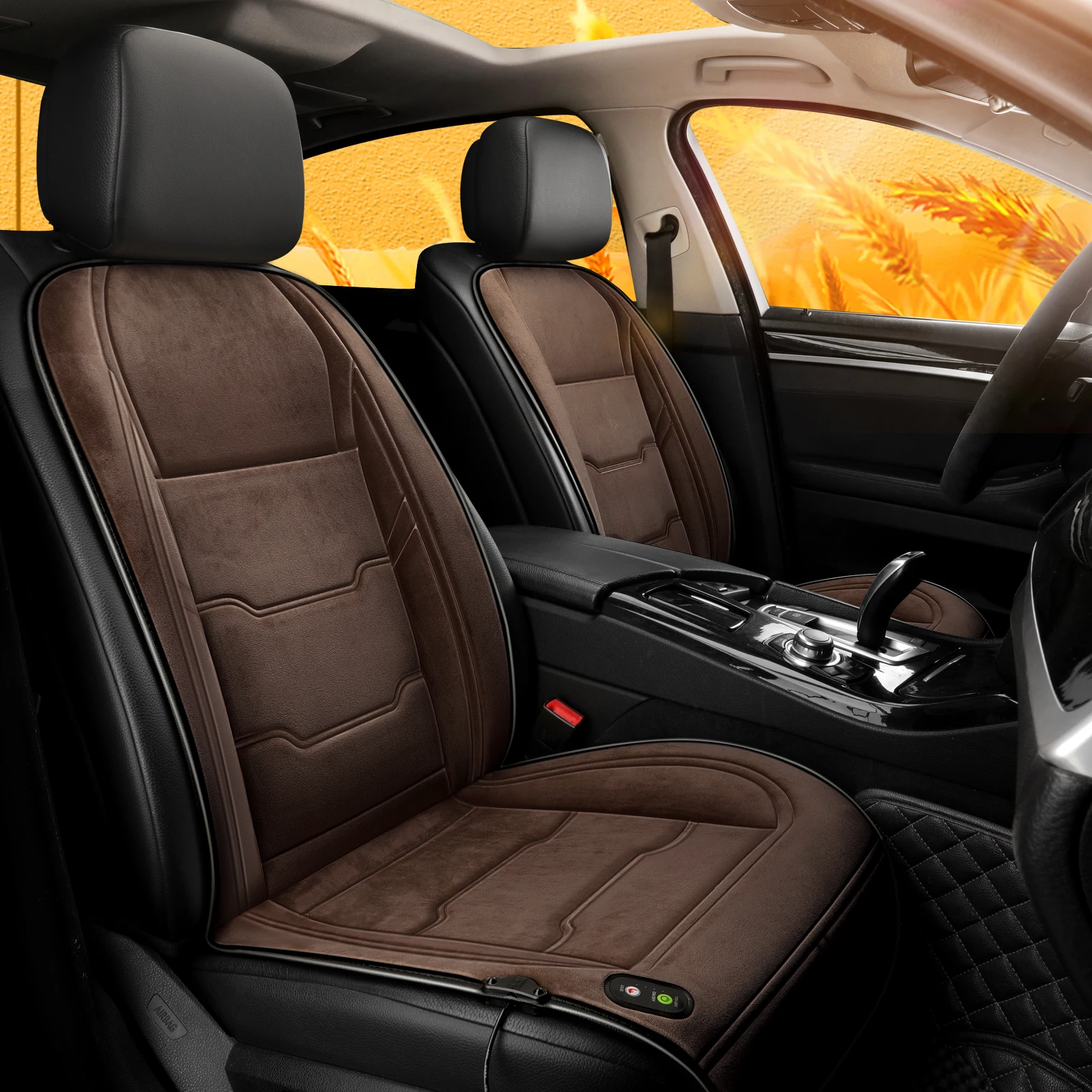 وسادة مقعد سيارة عالمية ساخنة 12 فولت 24 فولت بطانية تدفئة شتوية دافئة - وسادة تدفئة لمقعد السيارة لجميع المواسم