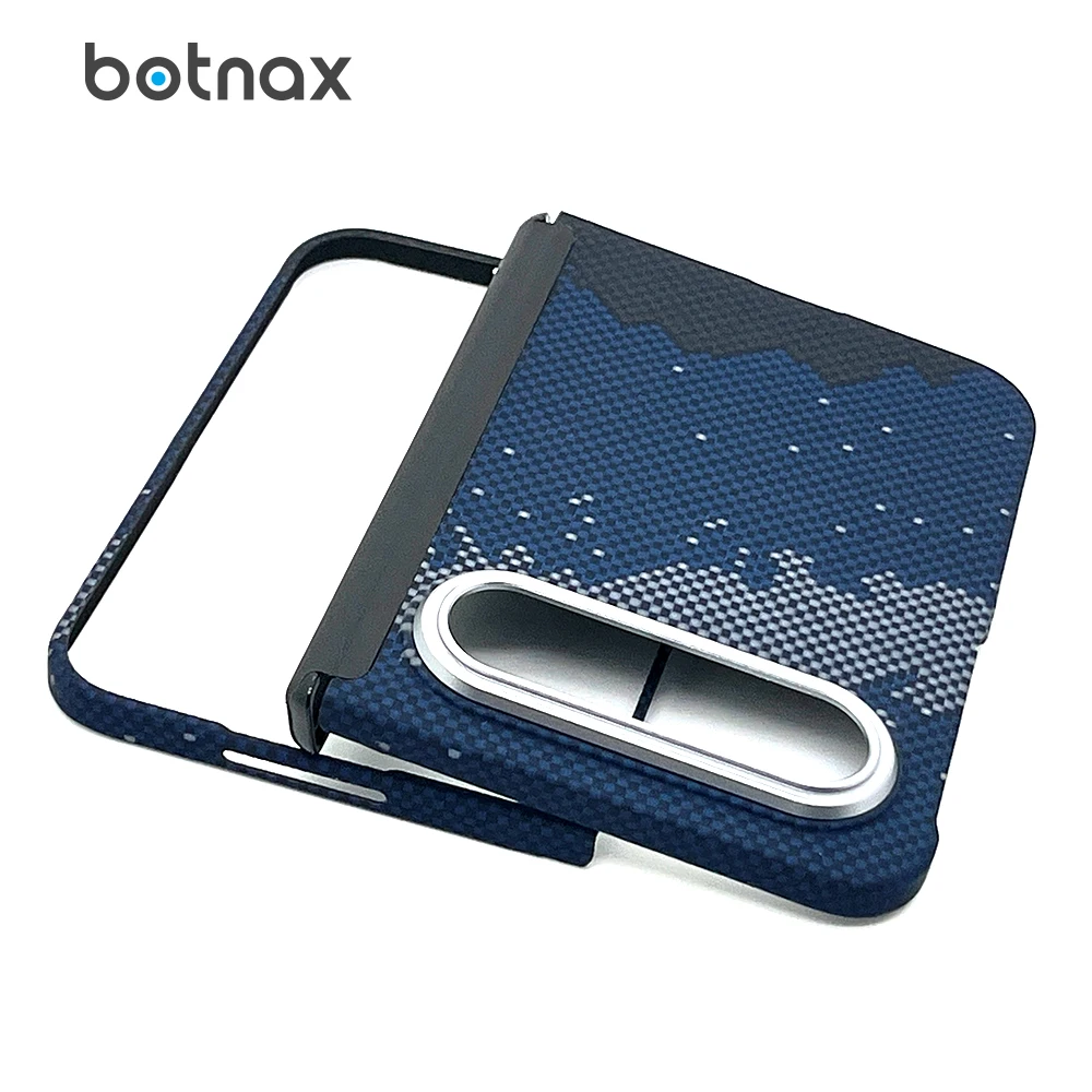 Magnetic Case for Xiaomi 18 Fold Hinge Axis Back Cover Mi 18Fold Kevlar Aramid Carbon Fiber Skin Protective Funda Coque Shell