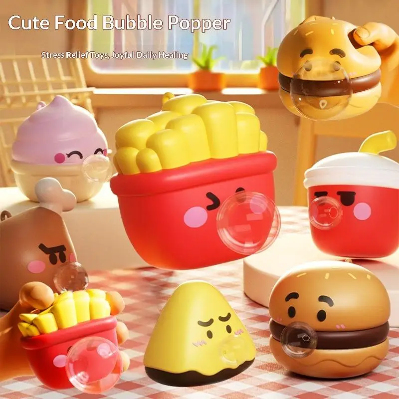 Spit Bubbles Press Toy Cute Food Kids Creative Ornament Stress Relief Decompression Fidget Toy