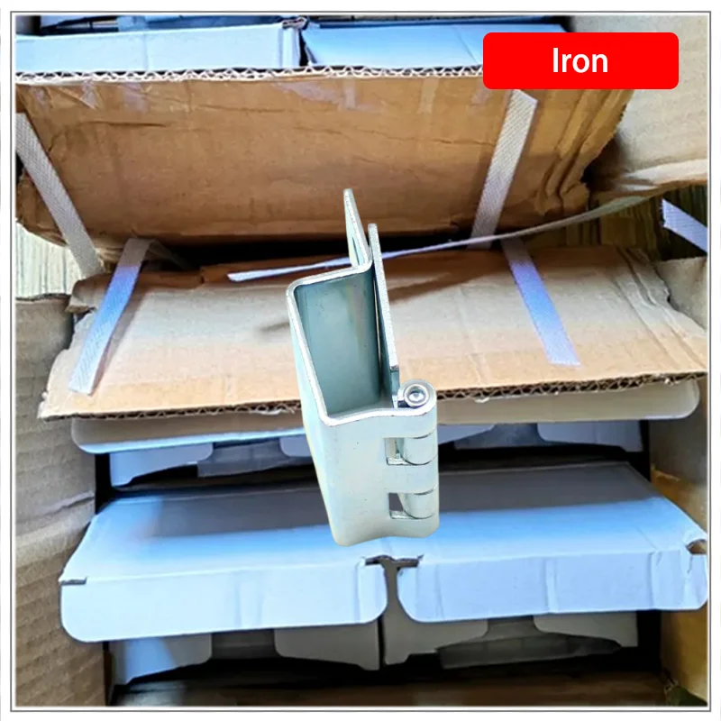 

5pcs Asymmetric Shape Iron Galvanized Seamless Welding Hinge Exposed Industrial Machinery Hardware Accessories