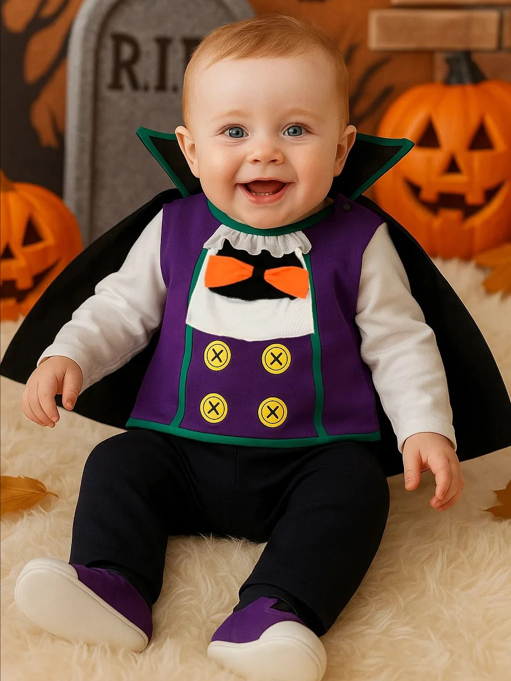 

Umorden Bat Vampire Dinky Dracula Costume for Baby Boys 6-12M 12-18M Halloween Fancy Dress