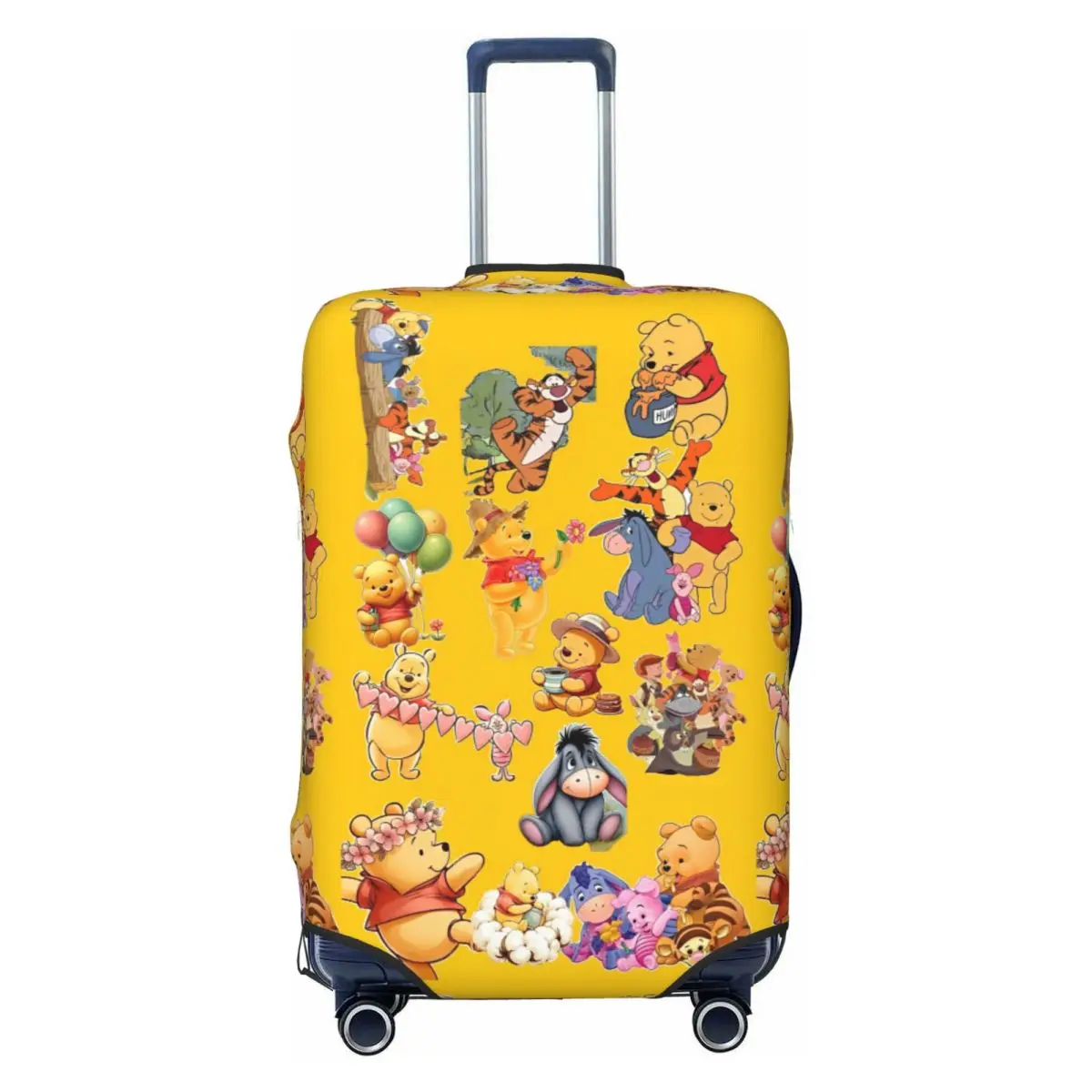 

Винни Пух Пятачок мультфильм чехол для чемодана защита для путешествий отпуск эластичные принадлежности для багажа