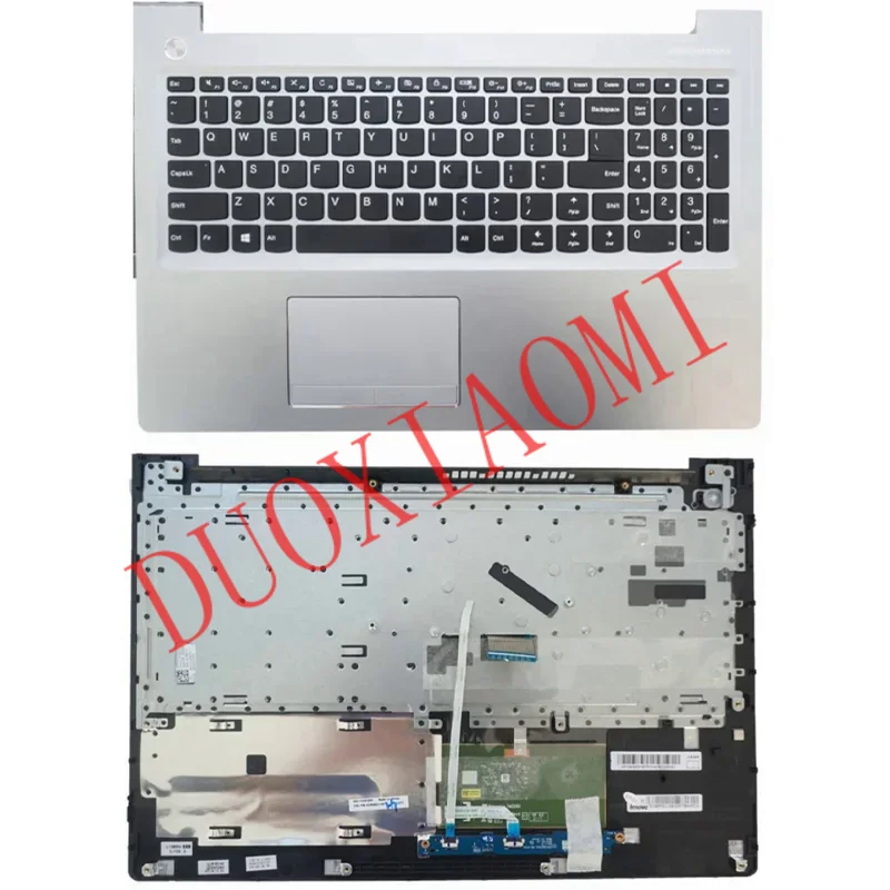 

New For Lenovo IdeaPad 510-15 510-15ISK 510-15IKB Upper Case Palmrest Cover Keyboard Backlight Touchpad metal English