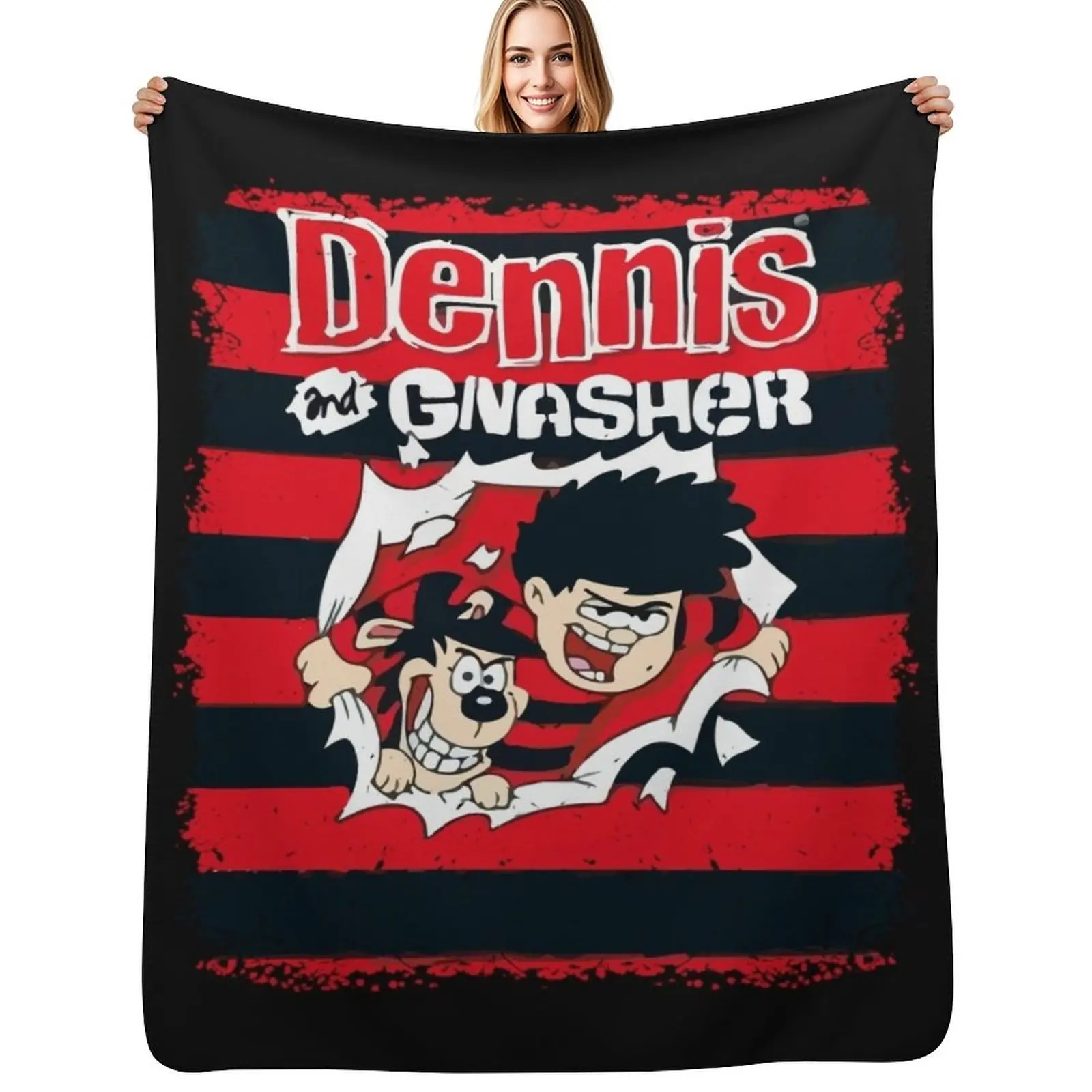 Dennis and Gnasher Throw Blanket Comforter Single Designers heavy to sleep Stuffeds Luxury St Blankets