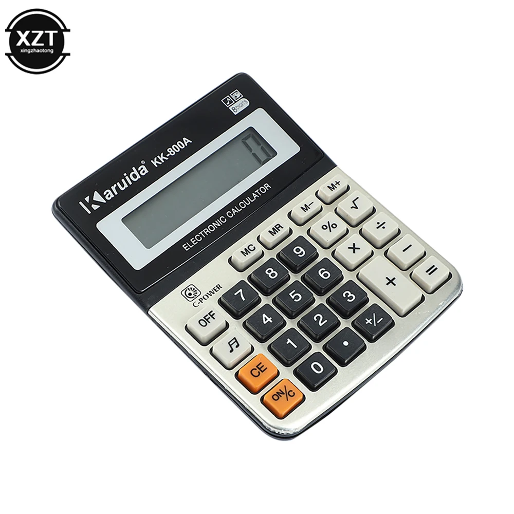 Portable Small Desktop Office Financial Calculator 8-digit Electronic Calculator with Sound Learning Office Supplies