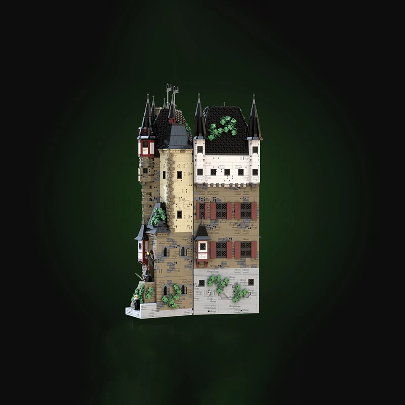 Prachtig nieuw product MOC-bouwstenen Middeleeuwse architectuur Modeltechnologie Modulair kinderspeelgoed Cadeau DIY-montageset