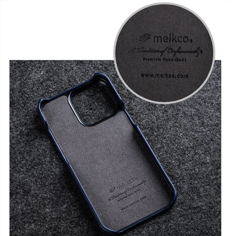 Melkco Premium Genuine Leather Phone Case For iPhone 16 11 12 13 14 15 Pro Max Plus Luxury 100% Real Leather Business Back Cover