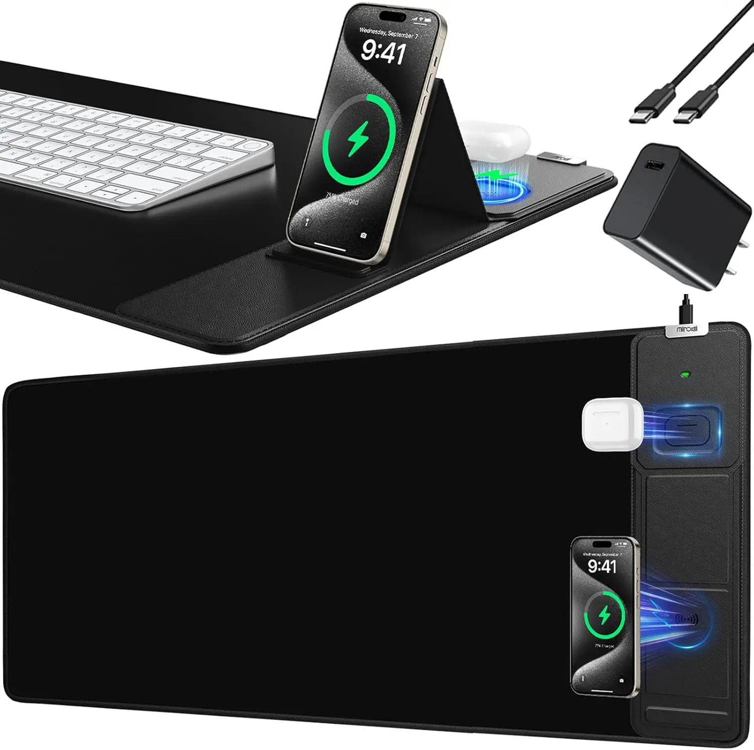 

Large Gaming Mouse Pad with Superior Micro-Weave Cloth, XXL Desk Mat for Office and Home Use, Non-Slip Stitched Edges