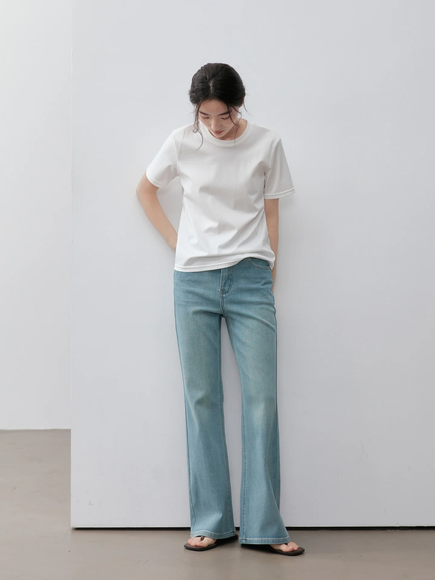 

Весна 2026: Джинсы Nomumad светло-голубые, расклешенные, в стиле ретро, для повседневной носки, длинные брюки с высокой талией, на пуговицах, женские джинсы