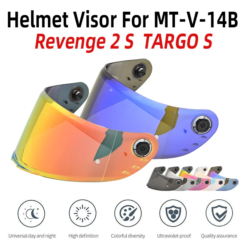 

Helmet Visor For MT-V-14B Revenge 2 S Targo S Motorcycle Helmet Lens ANTI-UV Accessories Capacete Casco ANTI-FOG film