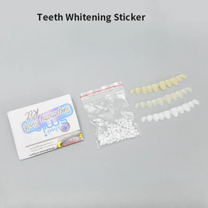 Adjustable Denture Teeth Set Instant Smiling Denture Stickers Tooth Veneer Whitening Braces Tools Temporary Decorate Dental Gaps