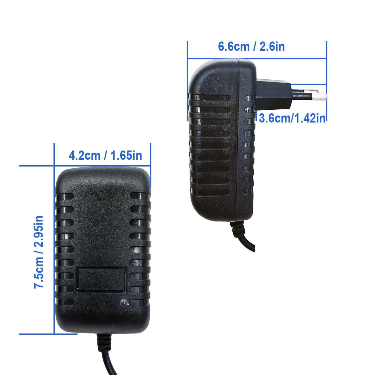 2pcs Power Adapter EU Plug AC 100-240V Input DC 12V 2A Output Supply Charger Universal Adapter for CCTV Camera DVR Router LED image 2