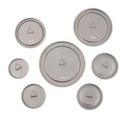 Titanium Cup Lid Camping Pot Lid BBQ Cookware for Water Cup Coffee Mug Lid,Cup Lid Outdoor Camp Water Tea Coffee Mug Reusable