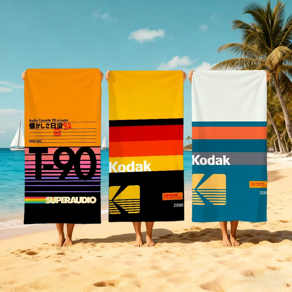 Retro A-audio-o C-cassette Towel Large Quick-Drying Microfiber soft Beach Towel for Travel Fitness Sauna Bathing Camping
