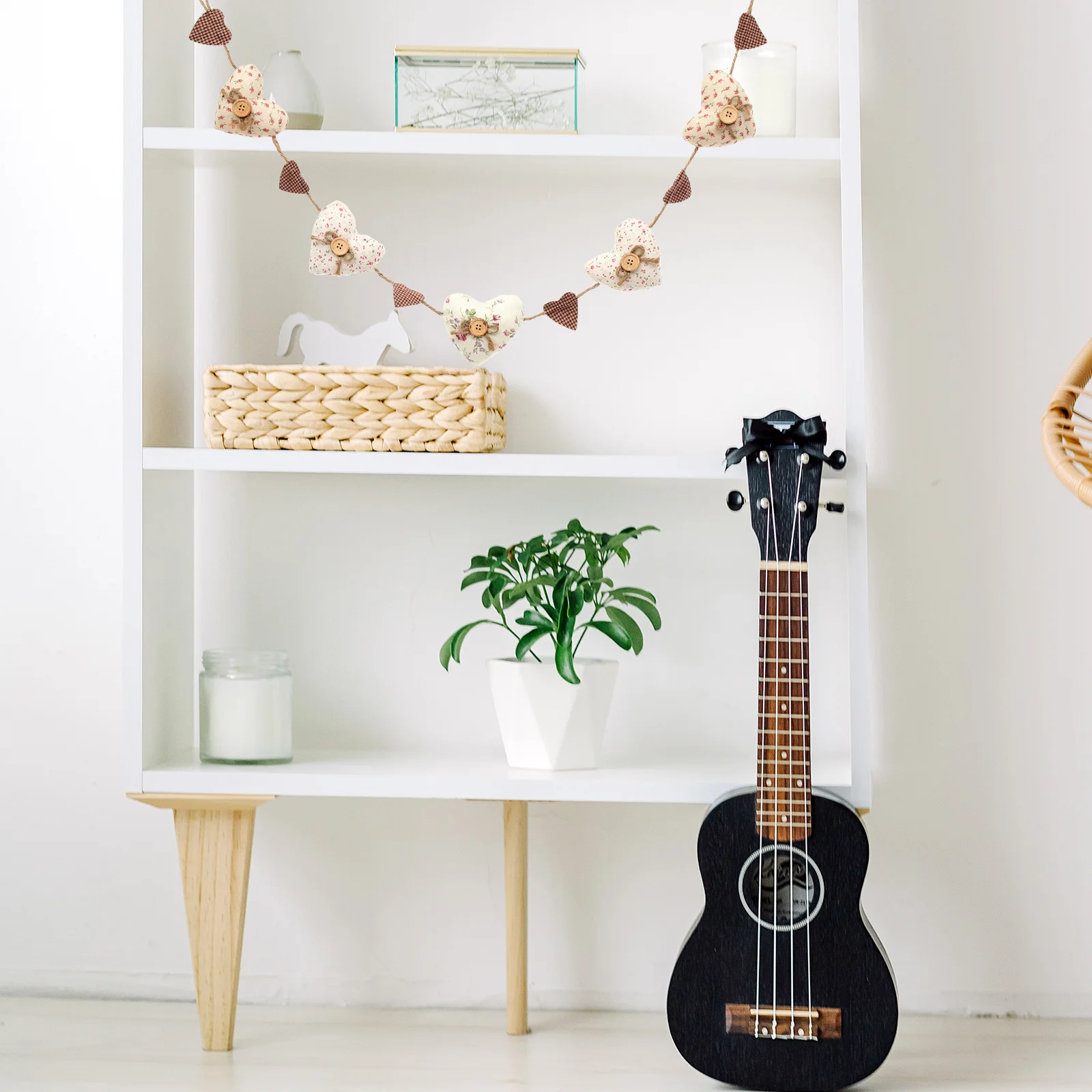 

Love Decoration Heart-shaped Wreath Wall Hangings Room Decorations Home Sculpture Hanging Garland Bedroom Living Safe