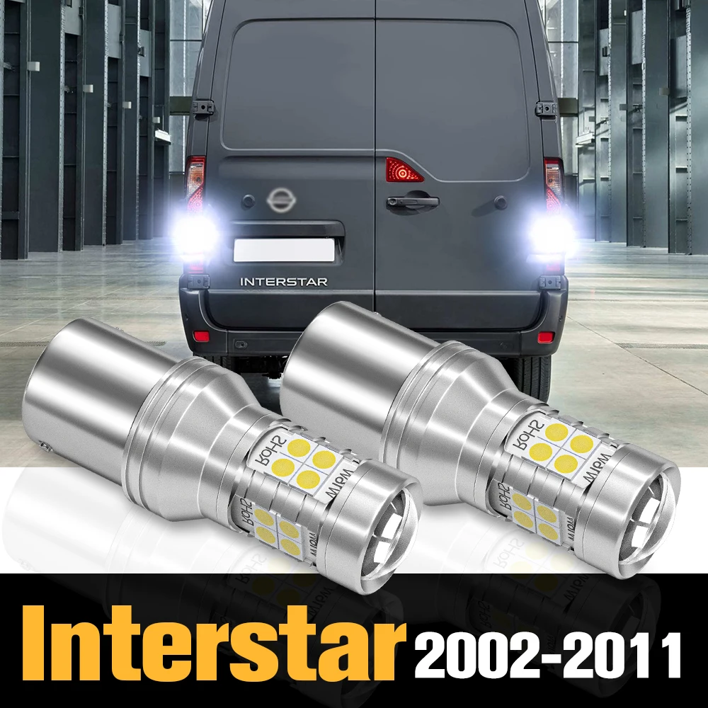 

2pcs Canbus LED Reverse Light Backup Lamp Accessories For Nissan Interstar 2002-2011 2003 2004 2005 2006 2007 2008 2009 2010