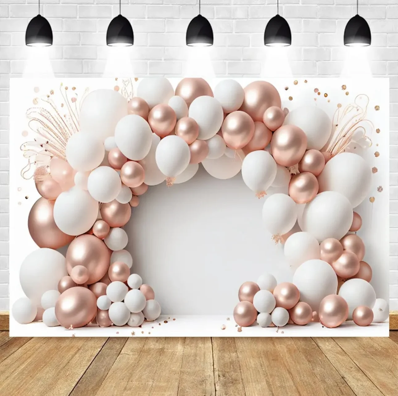 Newborn Baby 1st Birthday Backdrop Bohemian Boho Balloon Tent Cake Table Decor Photo Background Baby Shower Photography Props