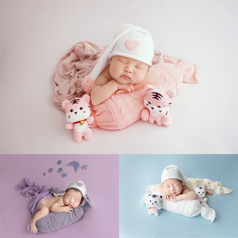 Pasgeboren Fotografie Snoep Kussen Baby Poseren Crèmestijl Kussen Baby Knuffel Ondersteuning Rekwisieten Studio Schieten Foto Rekwisieten