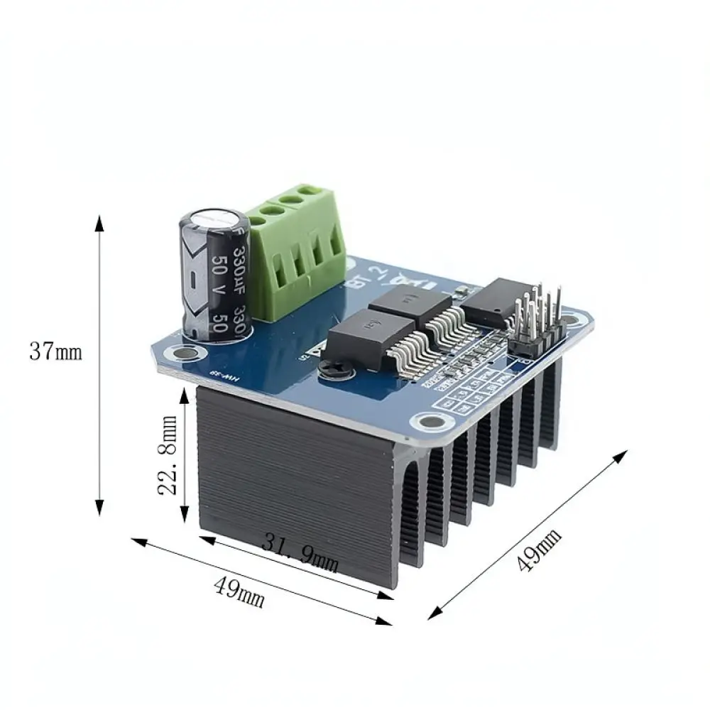 BTS7960 High Current Motor Driver Module 43A H Bridge Controller For Professional Semiconductor Cooling Project