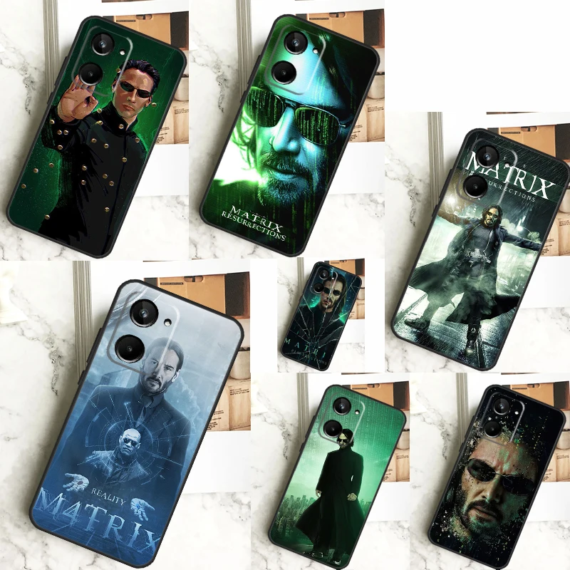 Carcasa Matrix 4 Art para Realme, C55, C53, C67, GT Neo 5, 6, 9, 10, 11, 12 Pro Plus, C11, C25, C21Y, C30, C31, C33, C35, C51