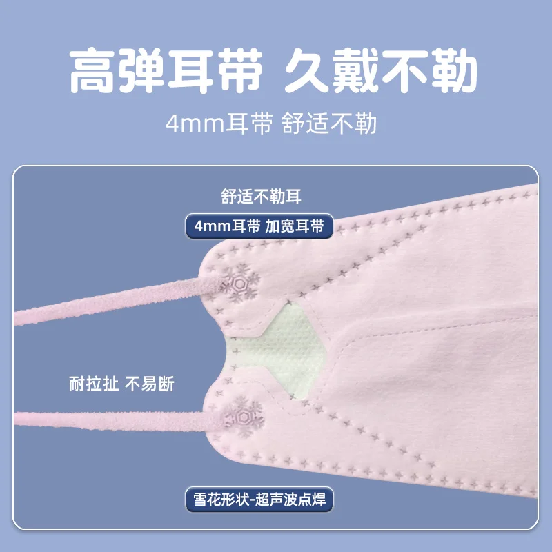 50 قطعة من أقنعة الوجه القابل للتصرف على شكل سمكة للبالغين، مضادة للغبار، النسخة الكورية للسيدات Mascarillas #4