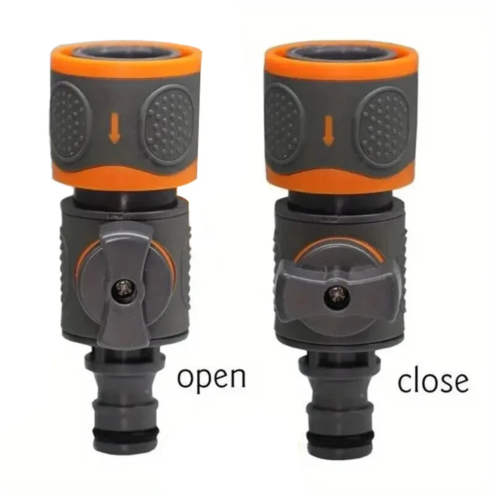 1Pcs Garden Hose Adapter Shut-Off Valve Quick Connect 1/2 Inch 3/8 Inch 1/4 Inch And 3/4 Inch Plastic Watering Pipe Adapter