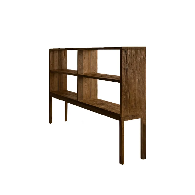 CX minimalist solid wood porch, wabi-sabi retro, storage, household storage, display decorative cabinet