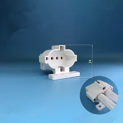 2G7-F401 / D H tube lamp holder lamp base PL-S4P 4 pin lamp plug tube small four pin H-shaped U-shaped lamp TOP