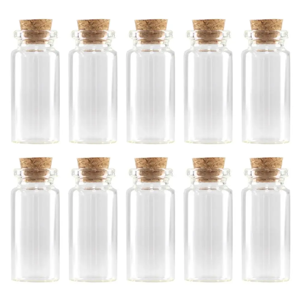 

100 Pcs Glass Bottle Lightweight Daily Life DIY Handmade Storage Container Glass Cans Smooth Surface Family Decor