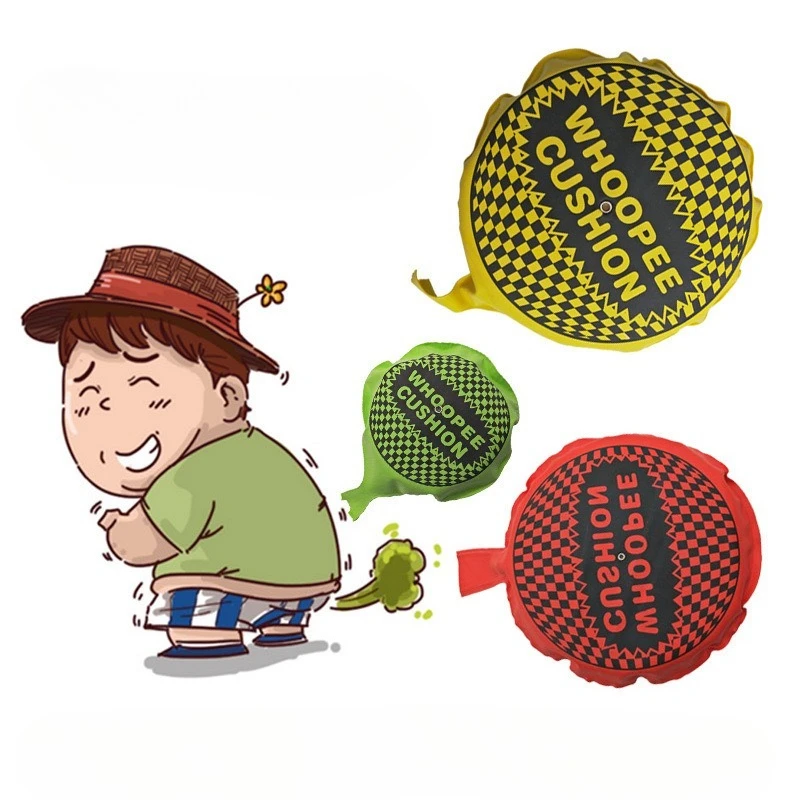 5-Size Trickery Fart Cushion Prank Pillow Hilarious Whoopee Pad for April Fools Parties Family Fun Funny Practical Joke Prop
