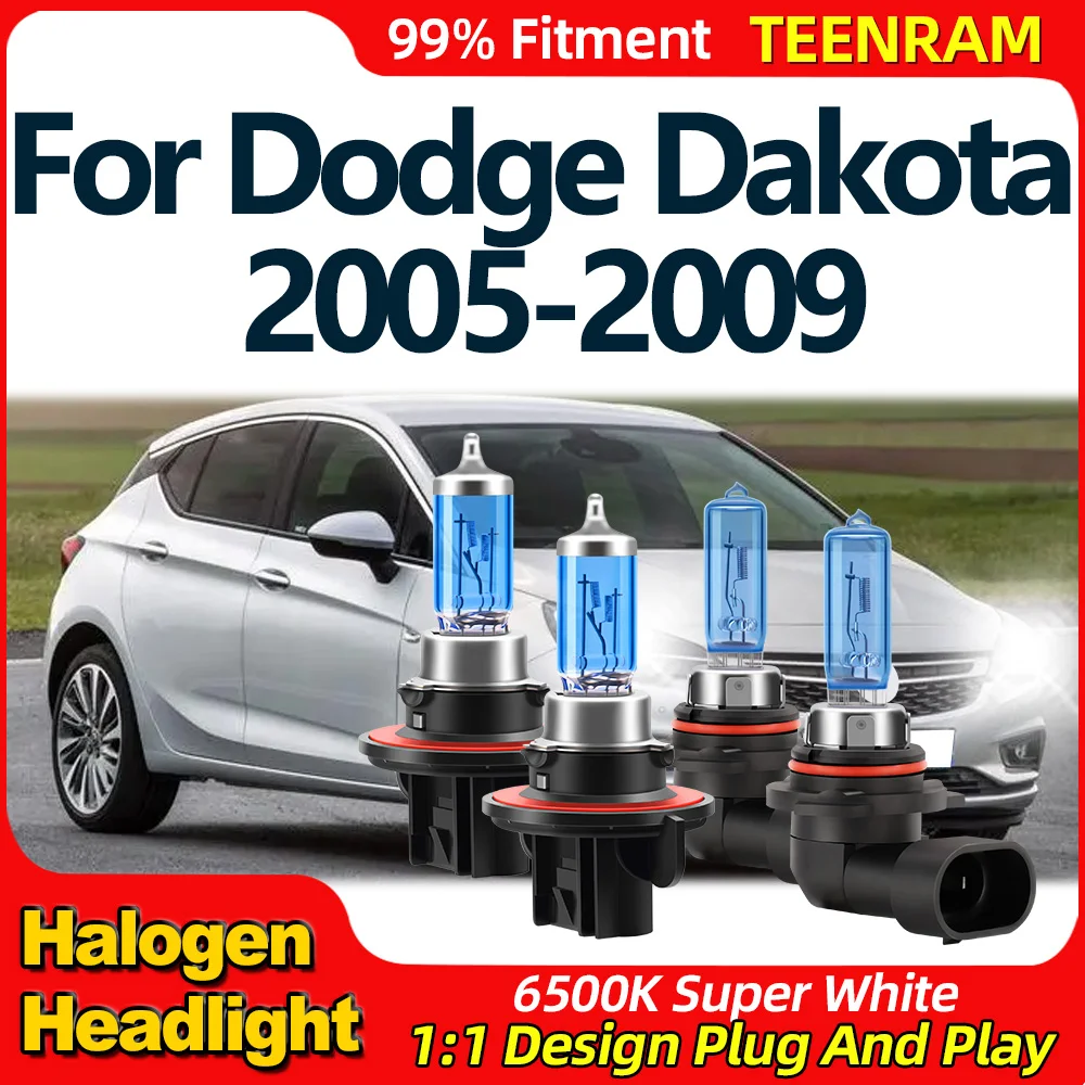 

Car Halogen Headlight Bulbs 200W Canbus No Error Auto Lamps 6500K Fog Lights 12V For Dodge Dakota 2005 2006 2007 2008 2009