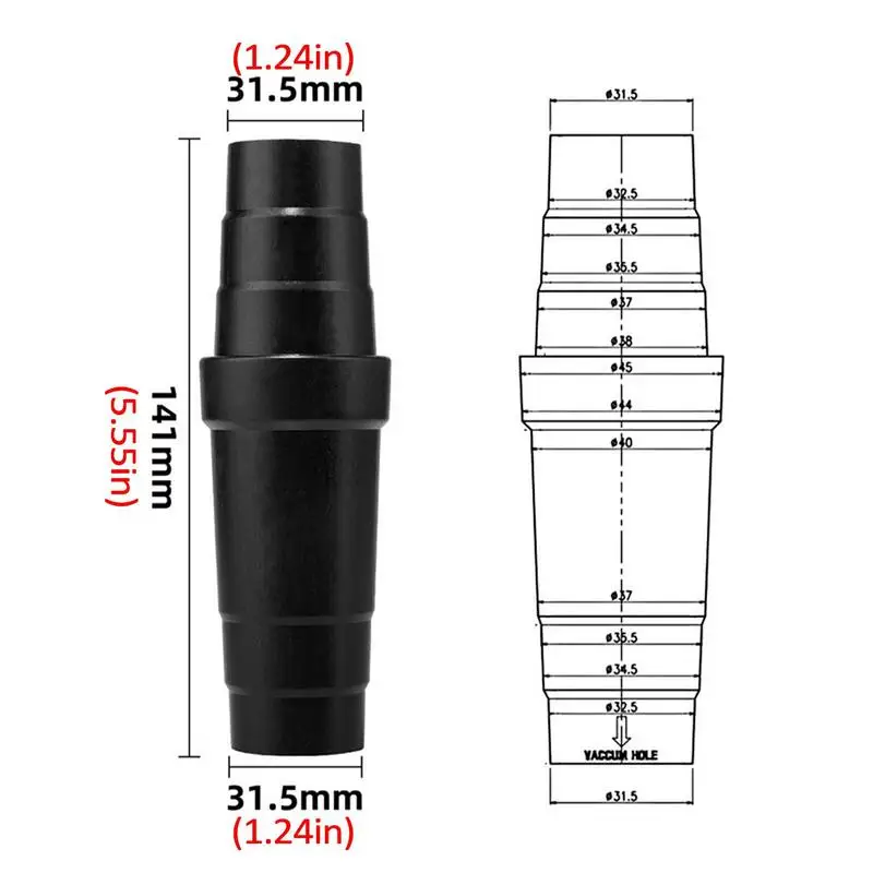 Herramienta eléctrica Universal para aspiradora/conector de manguera de extracción de polvo lijadora, adaptador multifuncional multicapa de 31,5mm