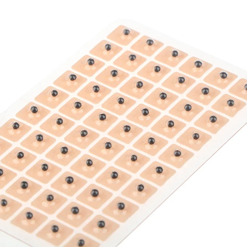 1200 Uds. Terapia de cuentas magnéticas Auricular Auriculoterapia terapia de acupuntura oreja Vaccaria semillas pegatinas pérdida de peso delgada