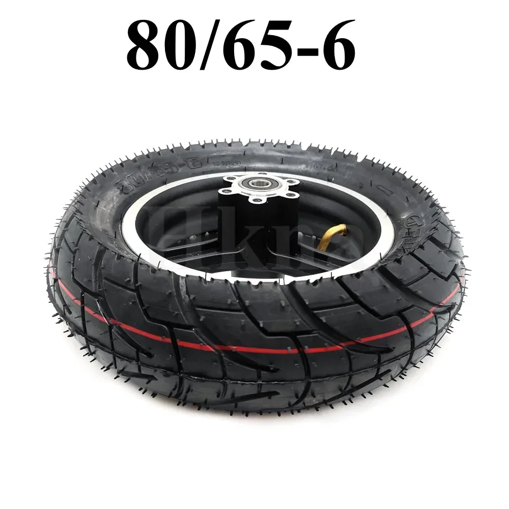 Good Quality 80/65-6 TUOVT Pneumatic Tire  10x3.0 Inner Outer Tyre with Alloy Hub for Electric Scooter Accessories