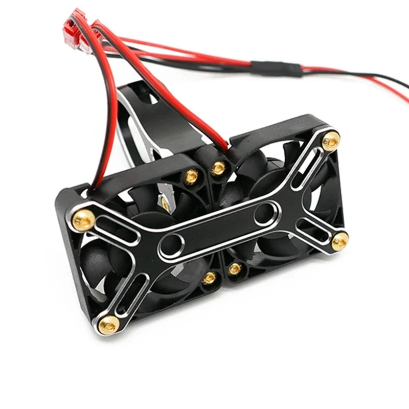 4985 1717 Borstelloze Motor Koellichaam Dubbele Koelventilator Heatsink Voor 1/5 Traxxas X-MAXX 1/5 Arrma Kraton Rc Truck Auto Upgrade-Onderdelen