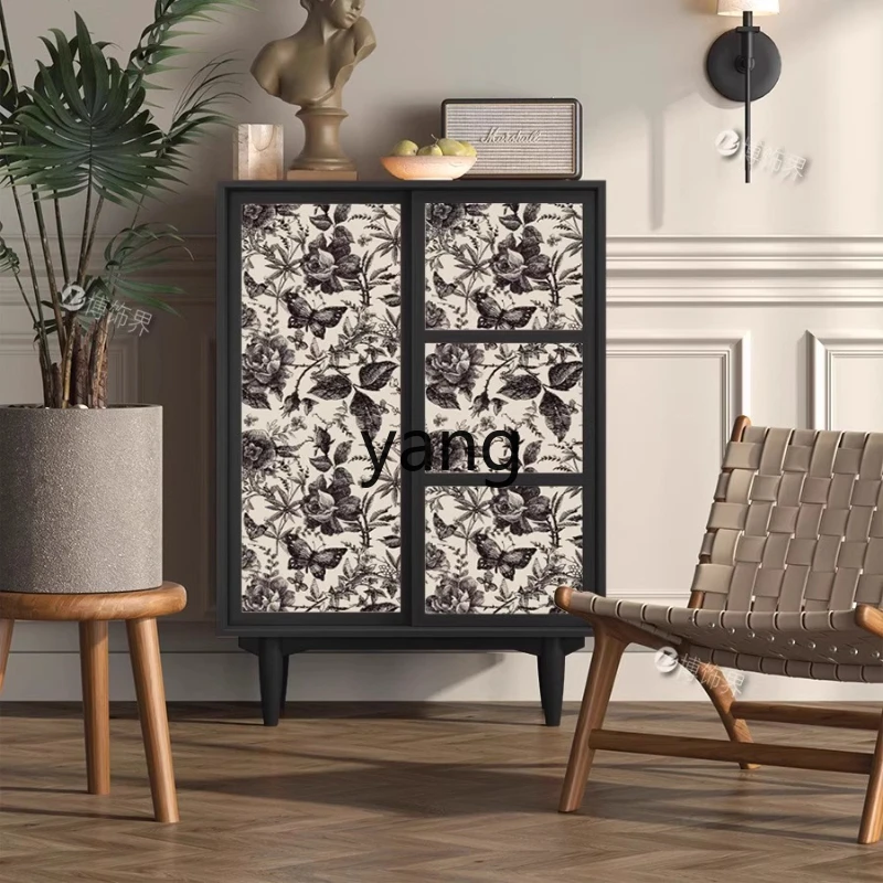 

LH retro solid wood cabinet entrance entrance living room bedroom bedside locker