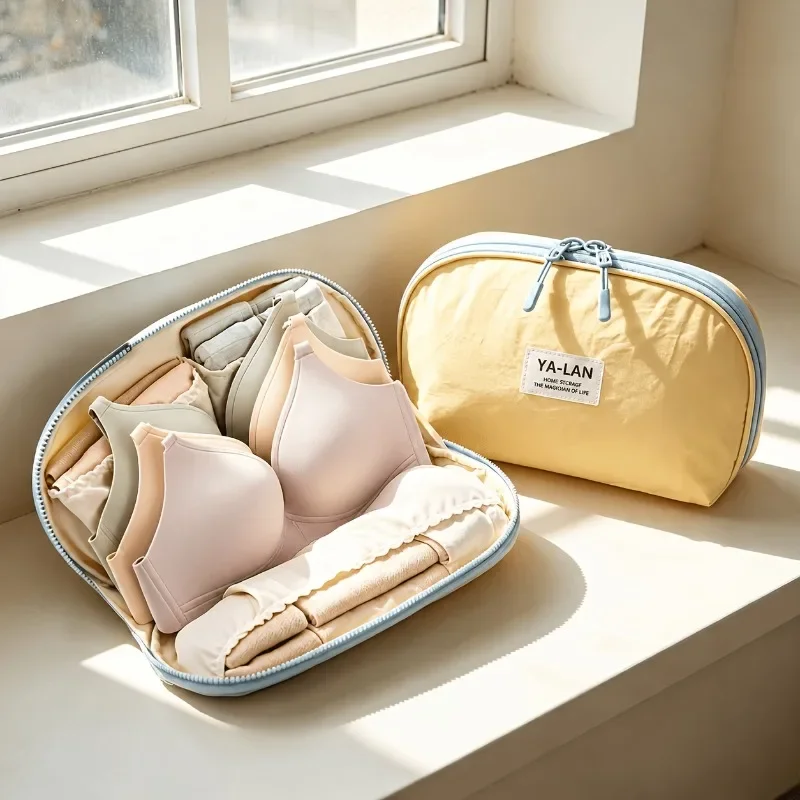 Multi-purpose Underwear Storage Bag Three-in-One Set Compression Function Clothing Storage Bag Lightweight Portable