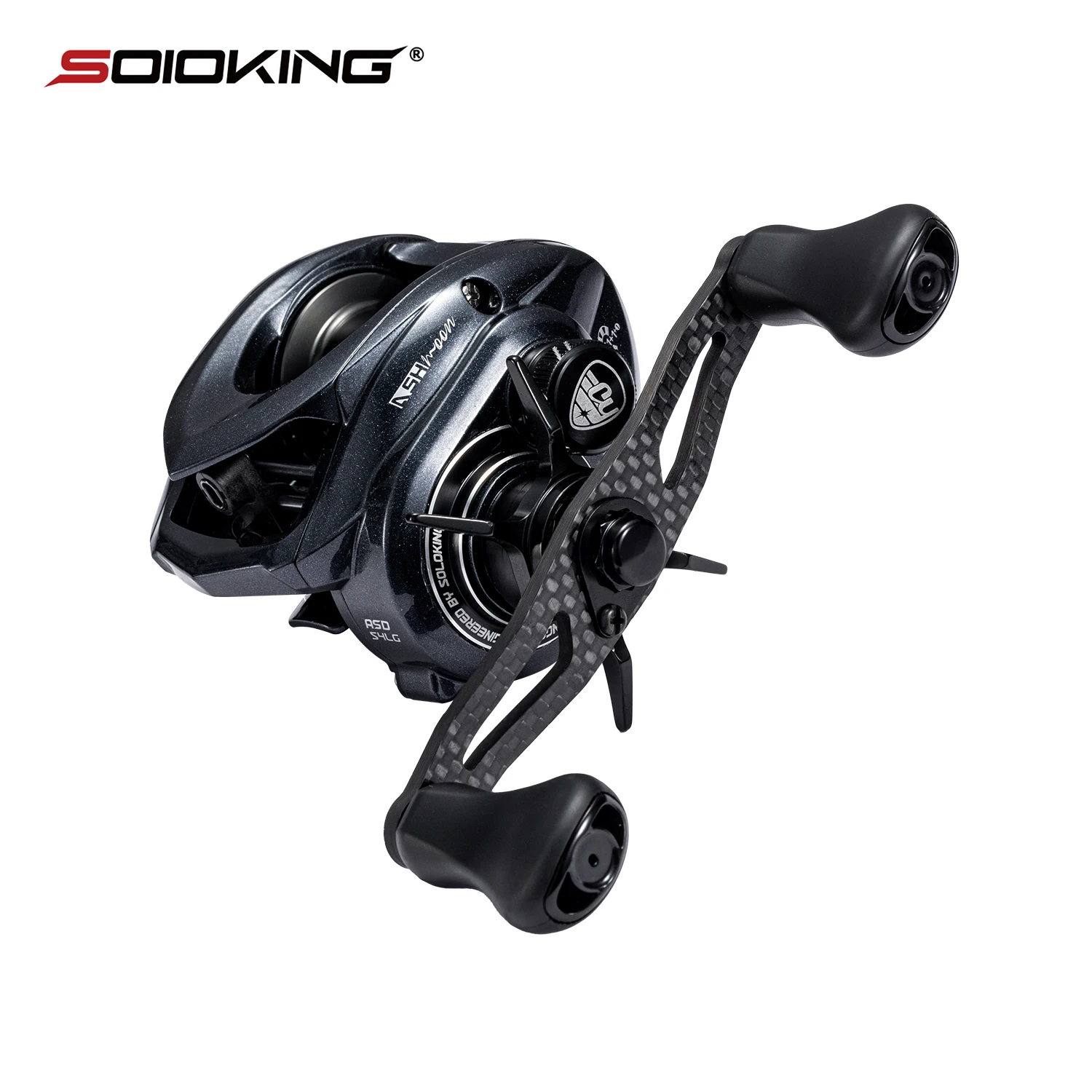 SOLOKING ASHMOON 合金ベイトキャスティングリール超軽量 BFS ロングキャストベイトリール 6.3/7.1/8.1 ギア 6 キロドラッグパワー釣りリール