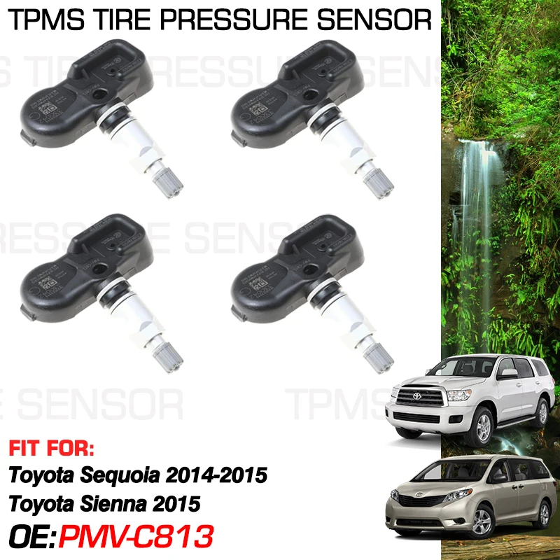 

Auto For Toyota Sequoia 2014 2015 Toyota Sienna 2015 315MHz Car Tire Pressure Monitoring Sensor PMV-C813 40700-JK00A 40700-JK00B