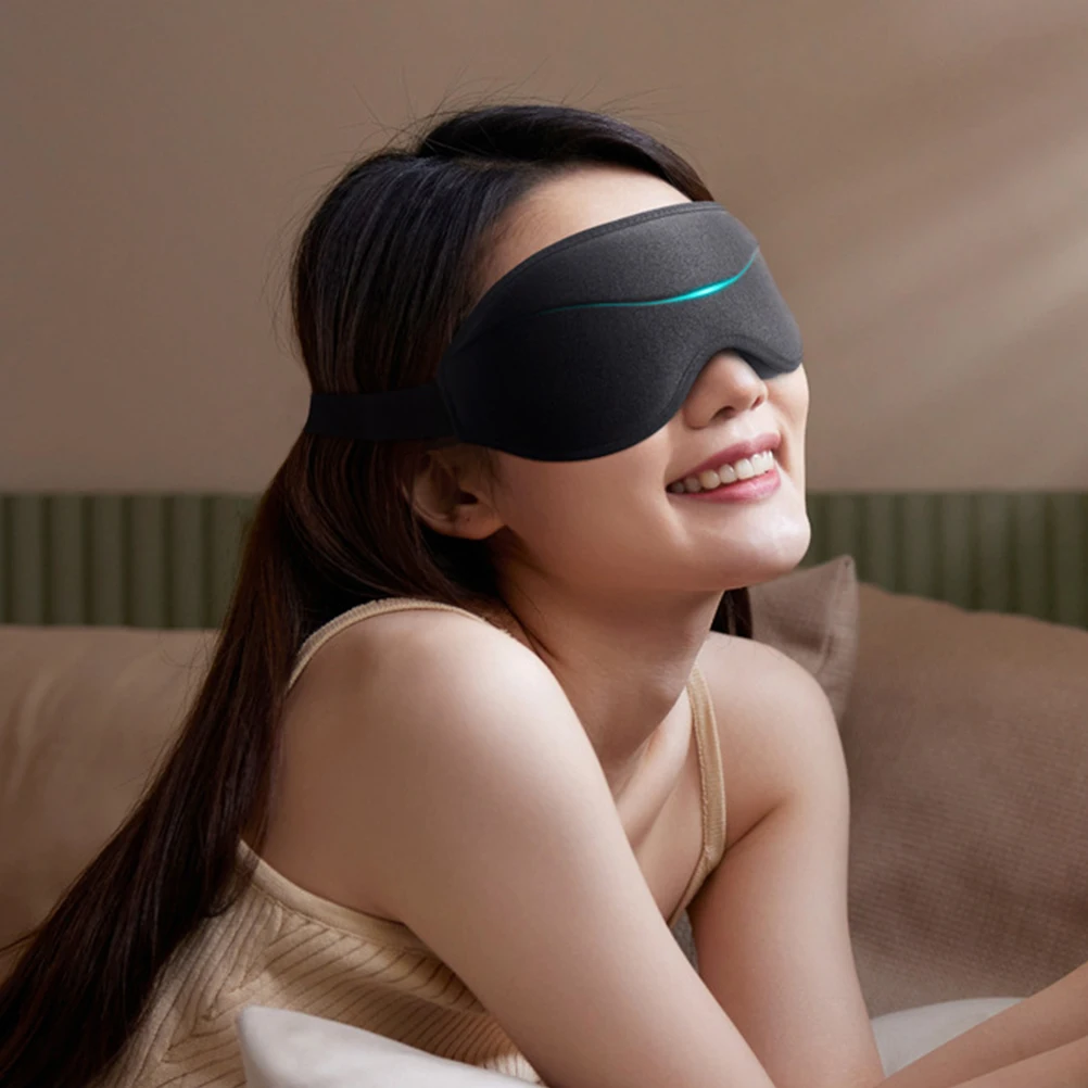 

3D Sleeping Eye Mask Blackout Memory Cotton For Travel Home Office Camping Sleep Blindfold Comfortable Light Blocking Elastic