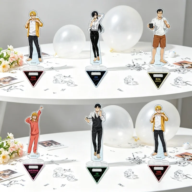 Fan Figurine Decoration Anime Daemons of the Shadow Realm 15CM Acrylic Figure Stand Model Plate Keychain Yuru,Asa,Ryu Tadera
