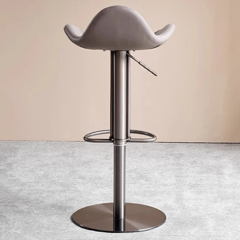 Weiße hohe moderne Barhocker aus Metall, luxuriöse Qualität, Bistro-Salon-Barhocker, nordische drehbare, bequeme Taburete Cocina-Möbel