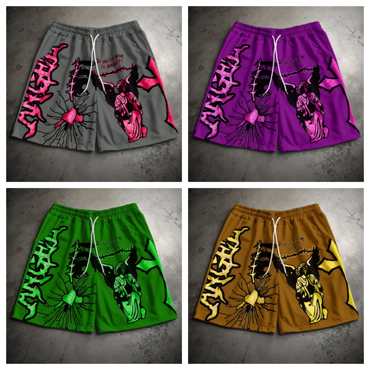 

Летние популярные шорты с 3D принтом, быстросохнущие, впитывающие пот, спортивные шорты для пляжного отдыха, новинка 2025 года, модные уличные мото