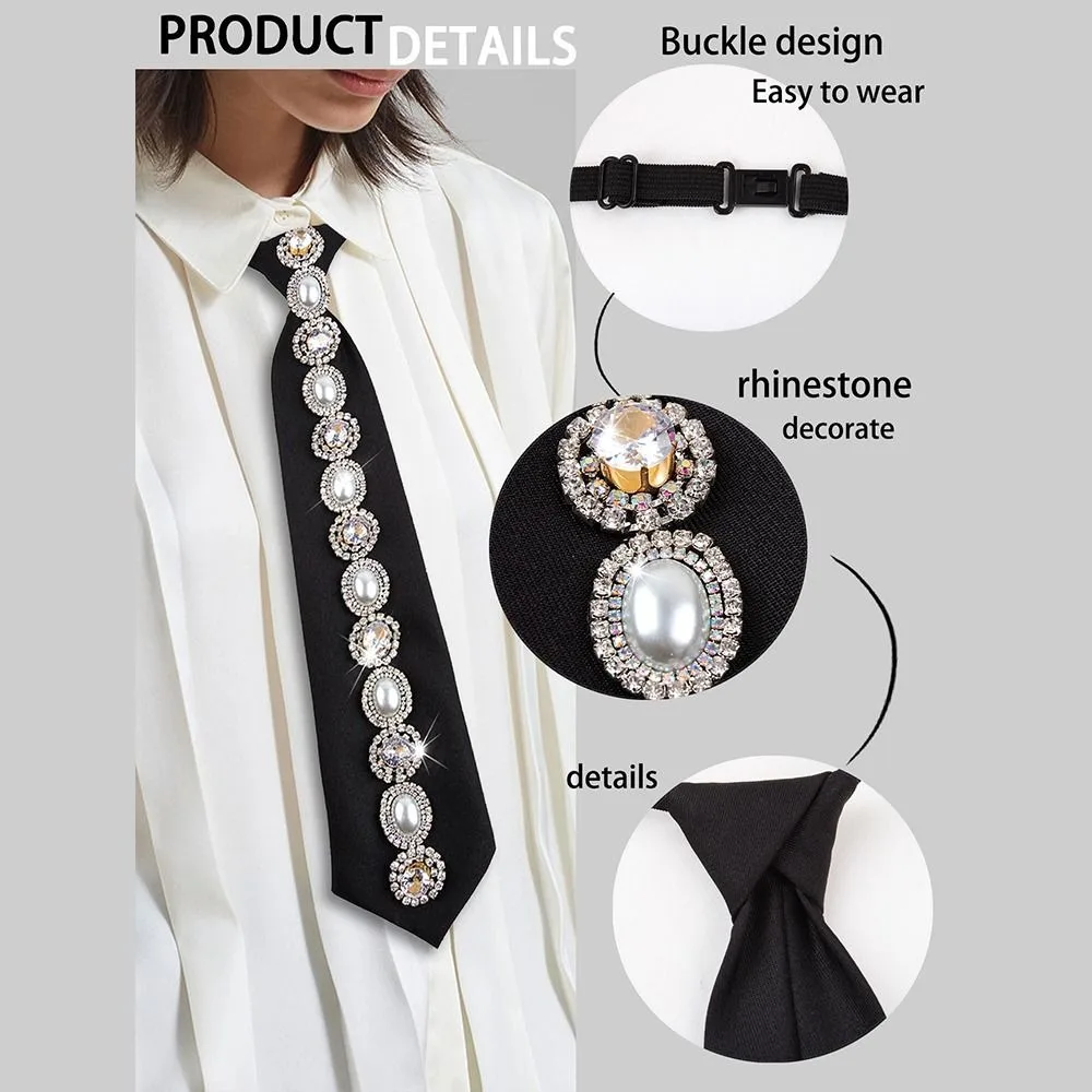 

Новая мода в стиле панк, предварительно завязанный галстук JK, консервативный галстук-бабочка со стразами, регулируемый винтажный галстук для мужчин и женщин, униформа, рубашка