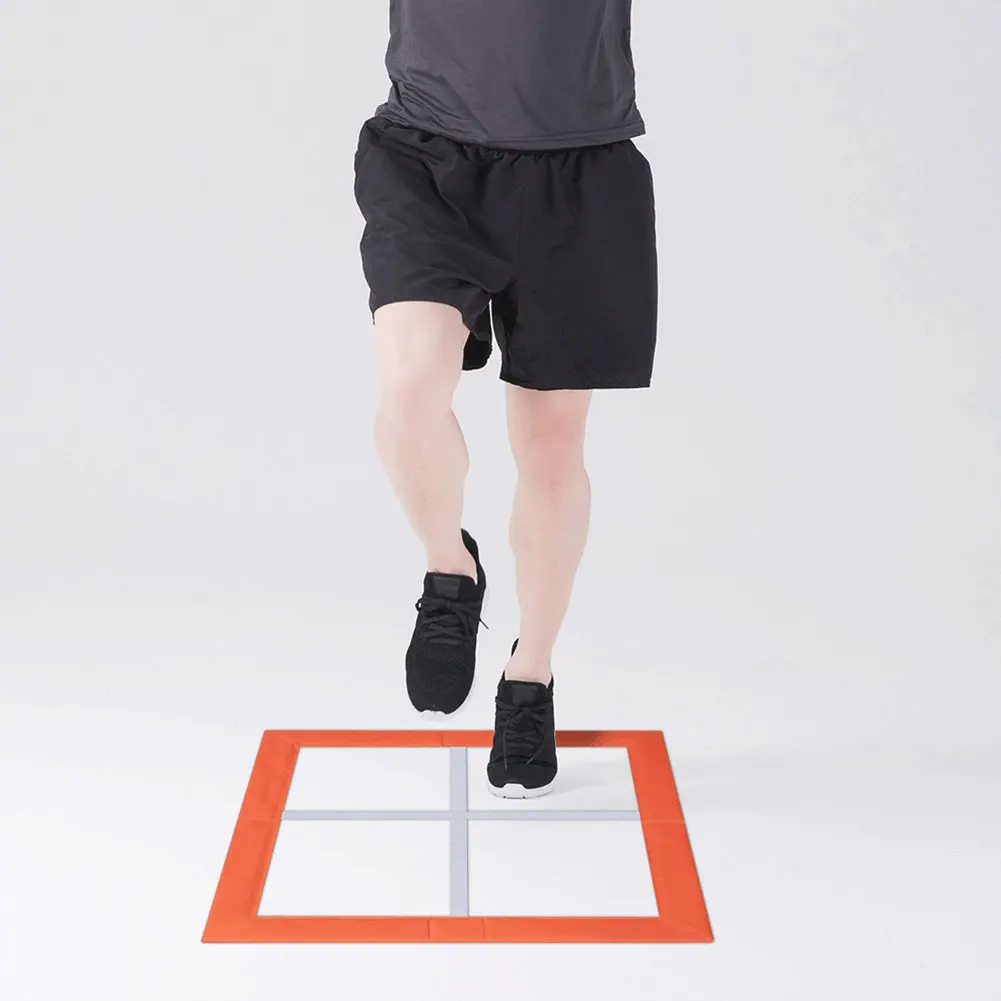 正方形格子スポーツトレーナー折りたたみ柔軟性敏捷性ラダートレーナー機器屋外屋内家庭用女性男性用