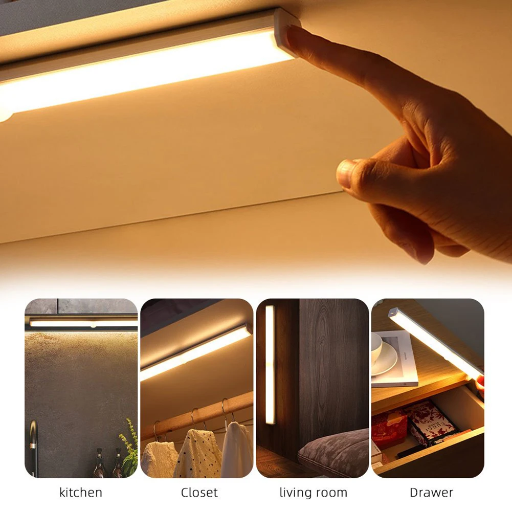 

Wireless LED Night Light Motion Sensor Light Closet Night Lamp For Kitchen Bedroom Detector Light Cabinet Staircase Backlight