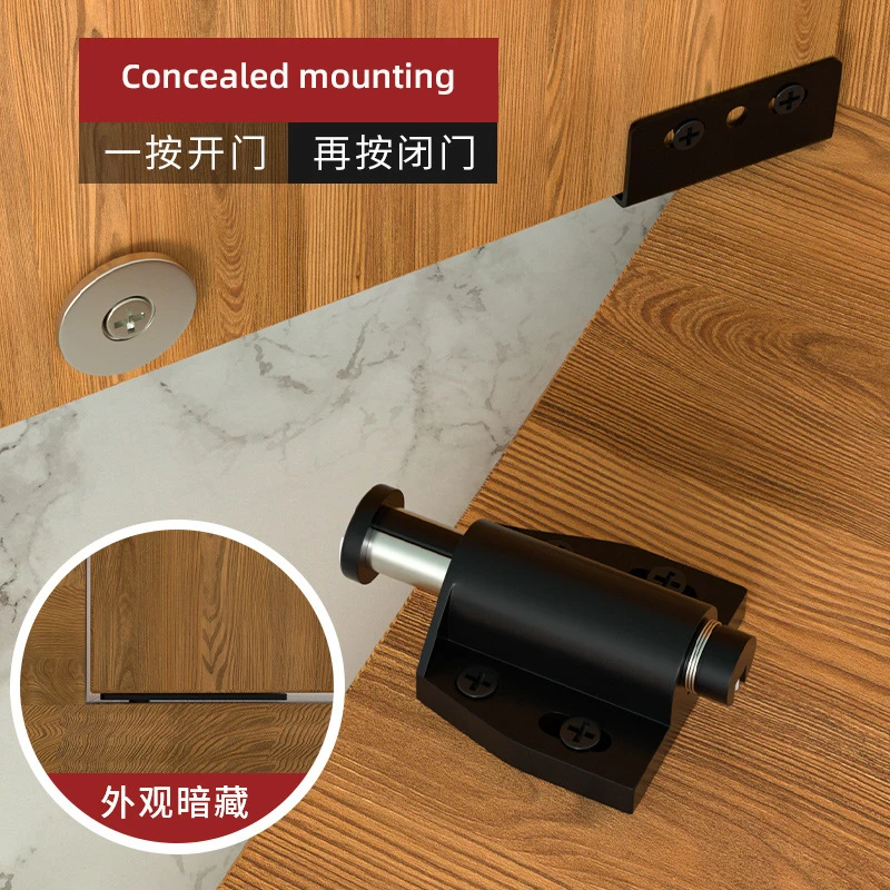 Cabinet doors with concealed CT corner hinges, hydrant door spindles for safety locks Cabinet door rebounders